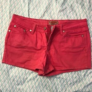 No Boundaries Pink Jean Shorts- Like New- Sz. 5 jn